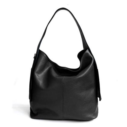LAURA DI MAGGIO - Leather bag with pockets